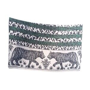 Vintage Vicuna Andes Peru 1950s Tiger Blanket 70” x 90”